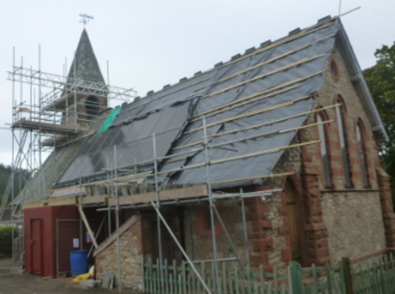 Roof under repair - St Paul's